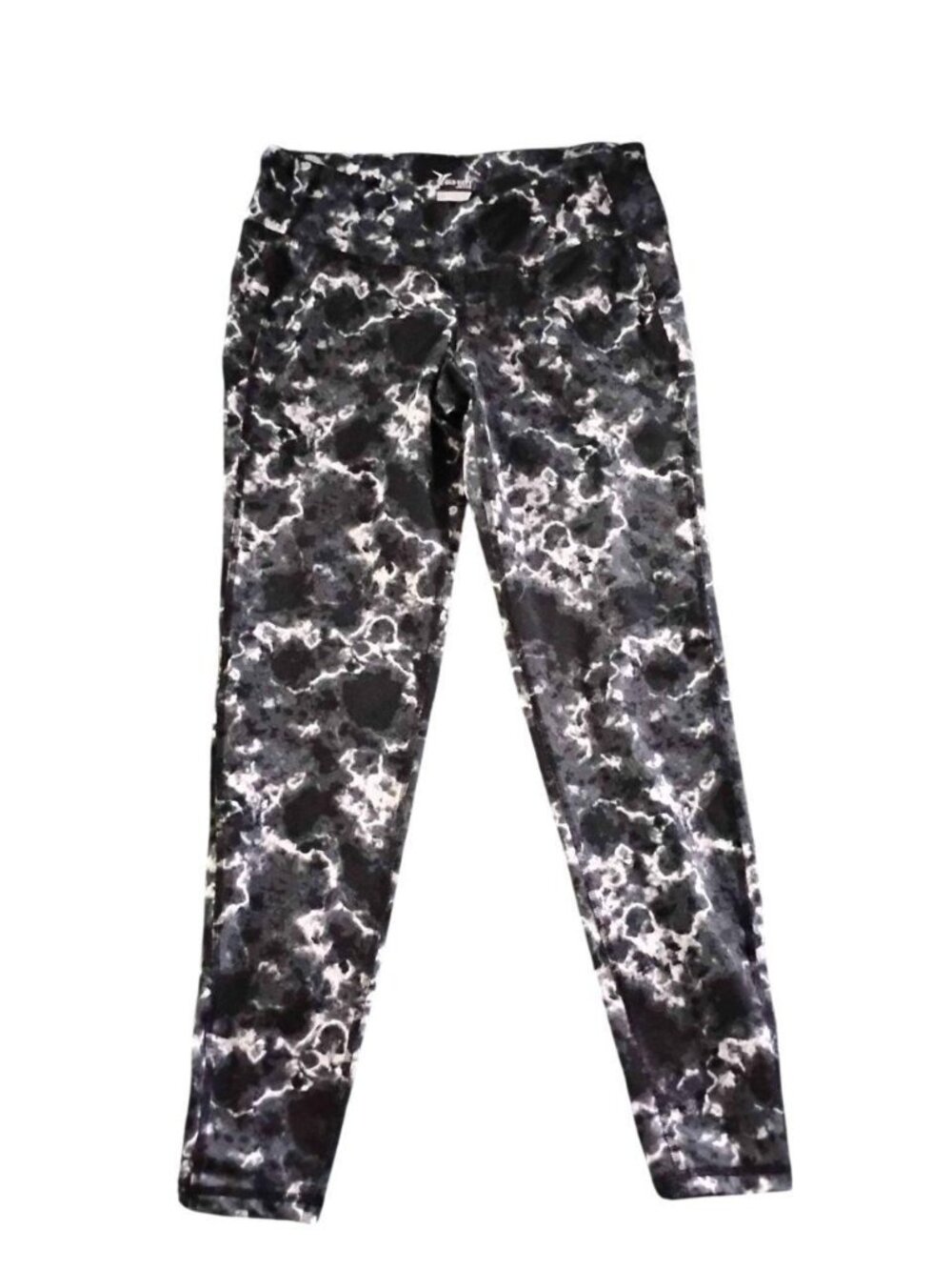 Black and White Tie-Dye Leggings